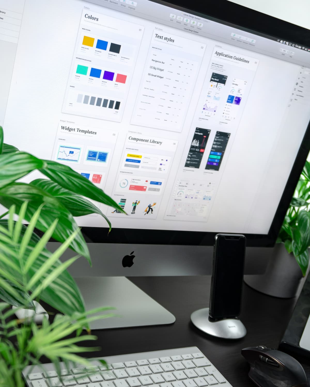 Workspace with design tools